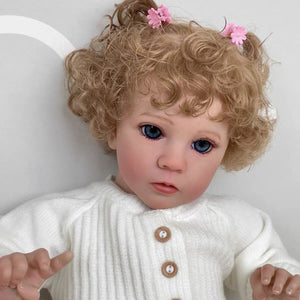24 Inch Lifelike Reborn Toddlers Girl Doll Lovely Realistic Newborn Baby Doll Adorable Reborn Baby Dolls Gift for Kids