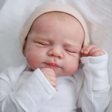 Carica l&#39;immagine nel visualizzatore di Gallery, 18 inch Adorable Lifelike Reborn Baby Dolls Soft Vinyl Silicone Pascale Sleeping Lovely Realistic Newborn Baby Doll Xmas Birthday Gift
