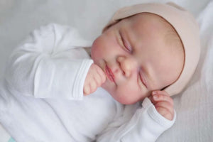 18 inch Adorable Lifelike Reborn Baby Dolls Soft Vinyl Silicone Pascale Sleeping Lovely Realistic Newborn Baby Doll Xmas Birthday Gift