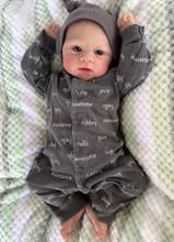 画像をギャラリービューアに読み込む, 17 inch Lovely Lifelike Reborn Baby Dolls Elijah Cloth Body Adorable Cuddly Realistic Newborn Baby Doll Xmas Birthday Gift

