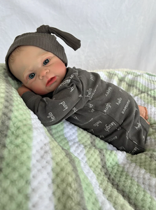 17 inch Lovely Lifelike Reborn Baby Dolls Elijah Cloth Body Adorable Cuddly Realistic Newborn Baby Doll Xmas Birthday Gift