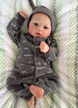 Carregar imagem no visualizador da galeria, 17 inch Lovely Lifelike Reborn Baby Dolls Elijah Cloth Body Adorable Cuddly Realistic Newborn Baby Doll Xmas Birthday Gift
