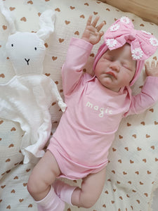 19-inch 49 cm Cloth Body with Closed Eyes, Hand-painted Hair, High Color August