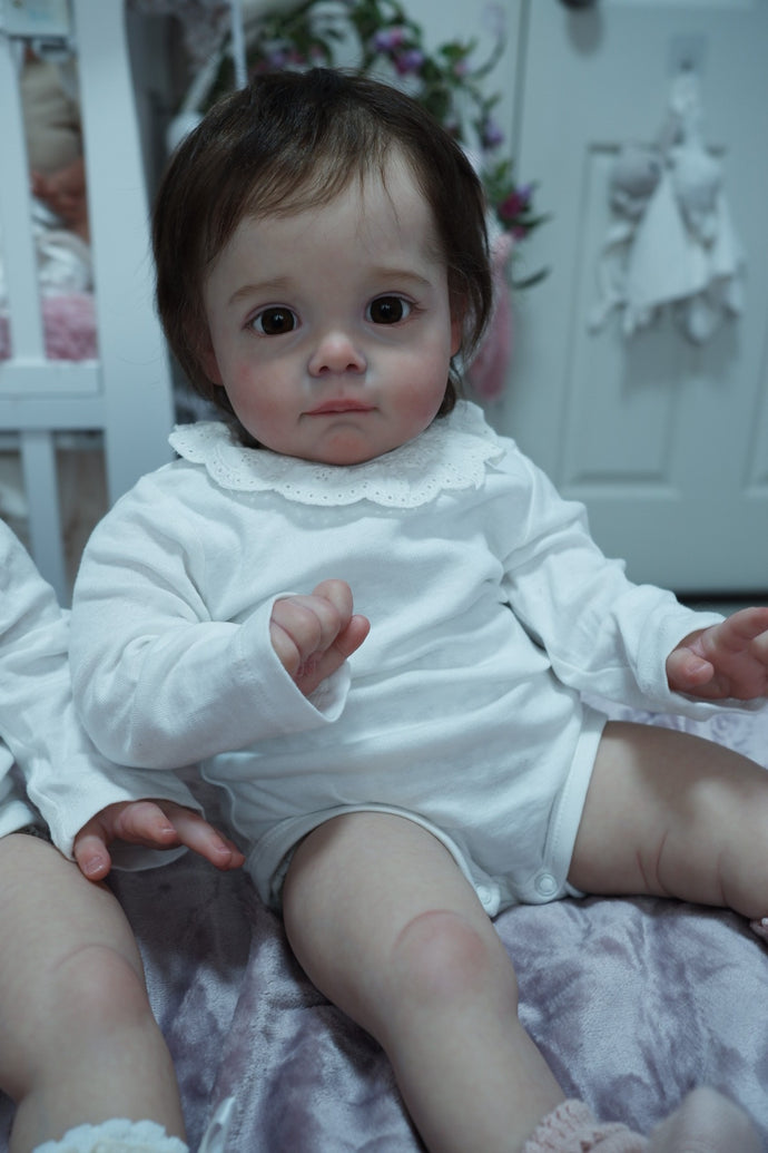 24 Inch Weighted Reborn Baby Doll Realistic Reborn Toddler Doll Lifelike Newborn Baby Doll Girls