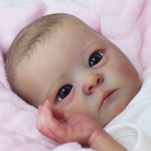 Real Life Reborn Babypuppen Mädchen, realistische und lebensechte Neugeborenen-Babypuppen, Frühchengröße, 16 Zoll, handgefertigt, Silikon, weiches Vinyl, Real Life Reborn Kleinkindspielzeug, Geschenk für die Sammlung