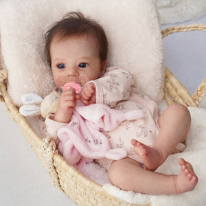 Handmade Realistic Reborn Baby Dolls Girl Lifelike Silicone Baby Doll Real Life Baby Doll Named Felicia