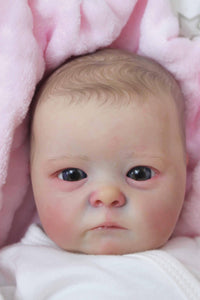 Real Life Reborn Babypuppen Mädchen, realistische und lebensechte Neugeborenen-Babypuppen, Frühchengröße, 16 Zoll, handgefertigt, Silikon, weiches Vinyl, Real Life Reborn Kleinkindspielzeug, Geschenk für die Sammlung