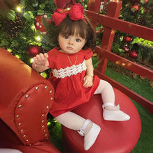 Carregar imagem no visualizador da galeria, 23 Inch Lovely Reborn Baby Dolls girl Realistic Beautiful Cloth Baby Doll Toddler Reborn Baby Dolls Gift
