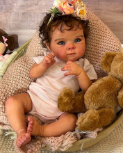 Load image into Gallery viewer, Pinky Reborn Lovely 18 Inch Newborn Baby Dolls Realistic Details That Look Like Newborn Baby Soft Skin Rooted Hair Gift For Kids
