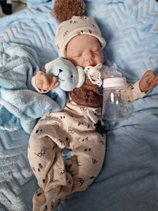 22 inch Adorable Lifelike Reborn Baby Doll Girl Handmade Realistic Sleeping Cuddly Baby Dolls