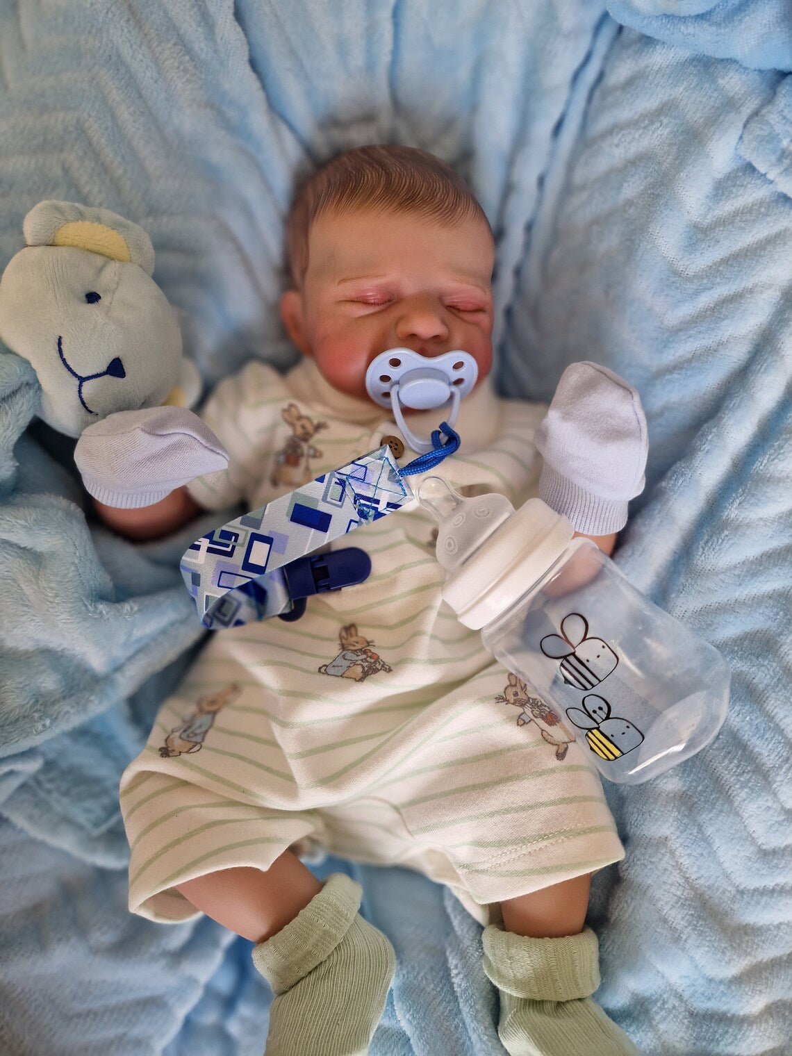 18 Inch Realistic Sleeping Reborn Baby Dolls Handmade Lifelike