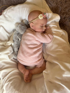 20 inch Sleeping Lifelike Reborn Baby Dolls LouLou Realistic Cuddly Newborn Baby Dolls Gift for Kids