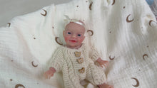 Load and play video in Gallery viewer, 8 inch Mouth Can Open Super Soft Solid Platinum silicone Flexible Elastic Mini Handy Baby Reborn Charlie Girl Doll
