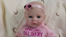Load and play video in Gallery viewer, 12 Inch Full Silicone Reborn Baby Doll with Open Mouth &amp; Tongue
