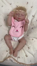 Load and play video in Gallery viewer, 18 Inch Lifelike Sleeping Realistic Newborn Baby Dolls Silicone Full Body Real Lovely Reborn Baby Doll Girl Birthday Xmas Gift for Kids Age 3+
