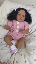 Cargar y reproducir el video en el visor de la galería, Pinky Reborn Toddler Reborn Baby Doll Girls- 24 Inch Lifelike Baby Dolls Soft Silicone Reborn Toddler Doll with Realistic Veins for Kids Age 3 +
