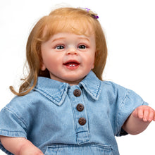 画像をギャラリービューアに読み込む, Newborn Reborn Toddler Baby Doll Girl Weighted Cloth Body 24 Inch Silicone Reborn Baby Doll
