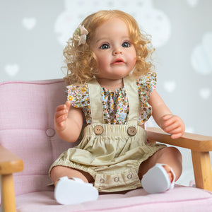 Lifelike Reborn Toddler Realistic Newborn Baby Doll Girls Danika 22" Full Silicone Body