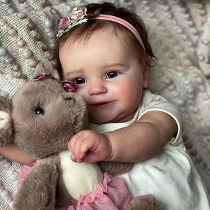 Lifelike Silicone Full Body Reborn Baby Doll Realistic 20 Inch Cute Smiling Newborn Dolls