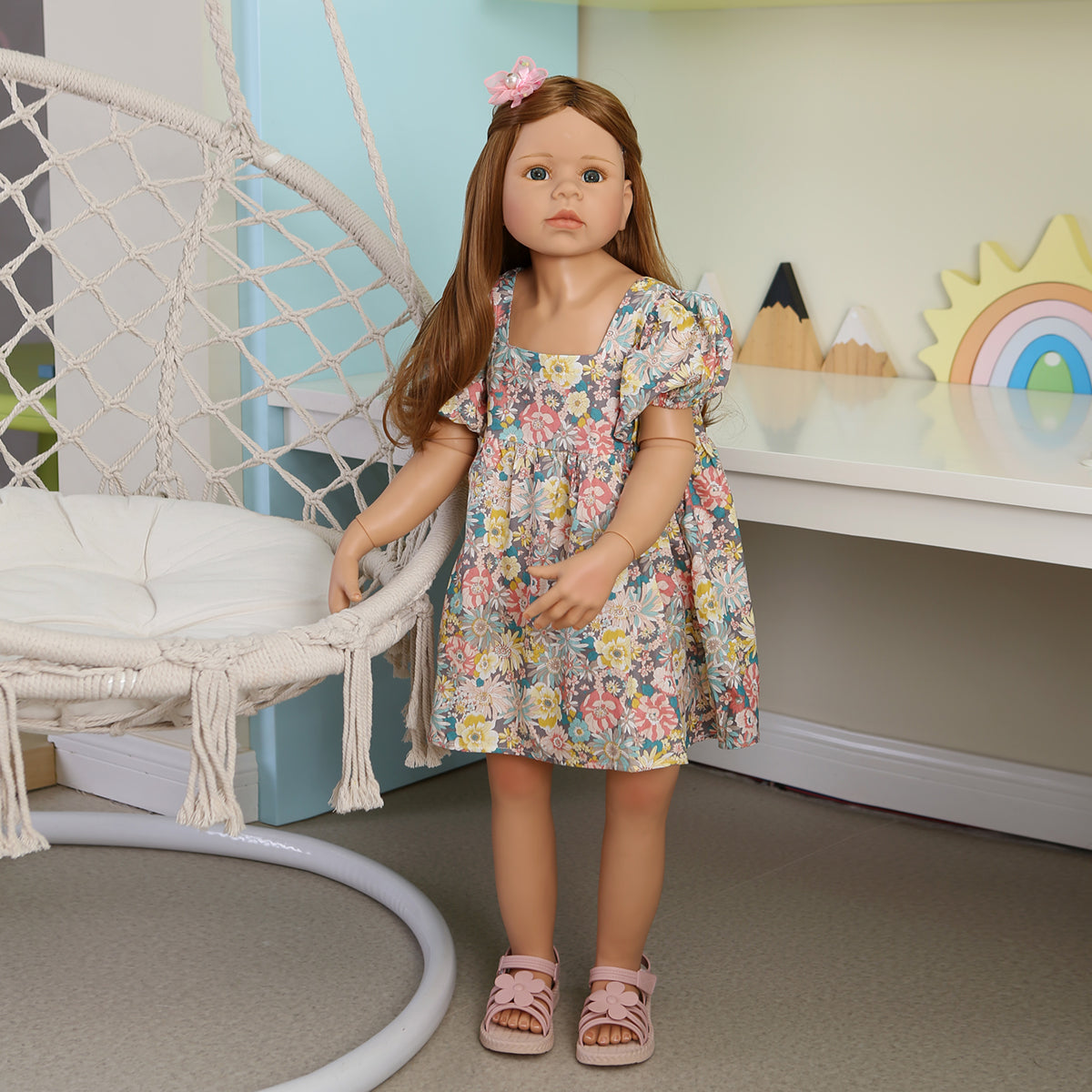 Pinky Reborn 39inch Reborn Toddler Dolls,Huge Baby Full Body Hard Vinyl Smile Girl Realistic Blond Hair Standing Girl Age 2 Dress Model Col 並行輸入品 Pinky Reborn 39inch Reborn Toddler Dolls,Huge Baby UK | Ubuy