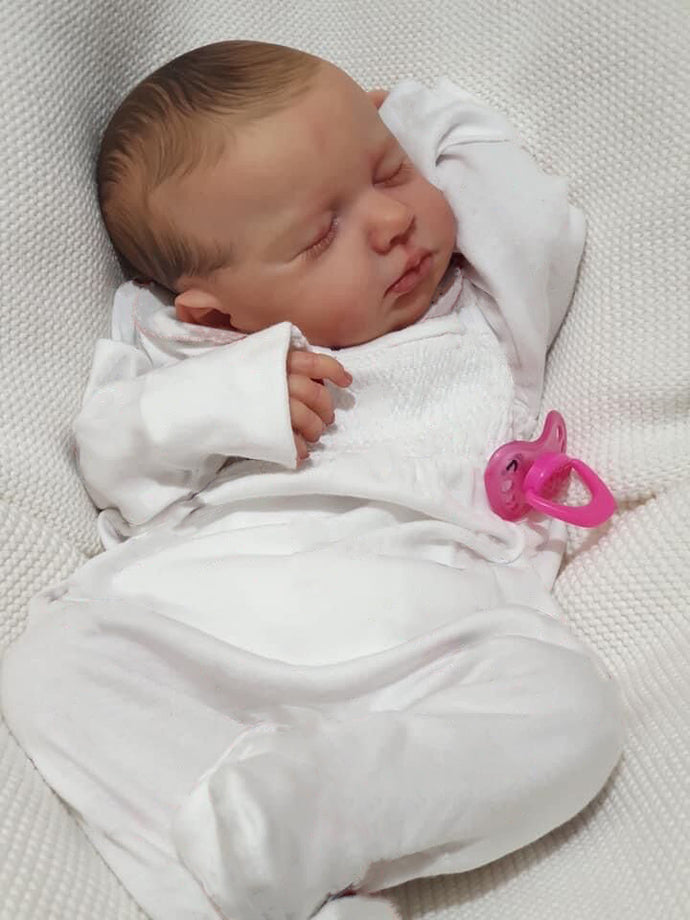 Realistic Reborn Baby Doll Sleeping Silicone Baby Doll Girl 20 Inch Reborn LouLou
