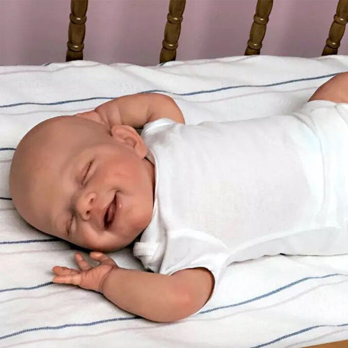 Lifelike Reborn Toddler 19 Inch Realistic Newborn Baby Doll Boy Full Silicone Body Reborn Baby Dolls