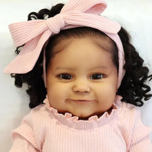 Загрузить изображение в средство просмотра галереи, Big Size Reborn Toddler That Look Real Black African American Girls Maddie Weighted Cloth Body Cuddly
