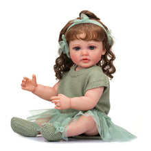 Laden Sie das Bild in den Galerie-Viewer, Reborn Baby Dolls Silicone Full Body Grils 22inch Realistic Newborn Toddler Doll Anatomically Correct Washable Toy Gifts for Age 3+
