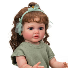 Carregar imagem no visualizador da galeria, Reborn Baby Dolls Silicone Full Body Grils 22inch Realistic Newborn Toddler Doll Anatomically Correct Washable Toy Gifts for Age 3+
