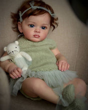 Carregar imagem no visualizador da galeria, Reborn Toddler with Visible Veins Newborn Baby Doll Girl Tutti 23 Inch Weighted Cloth Body Kids Birthday Gift
