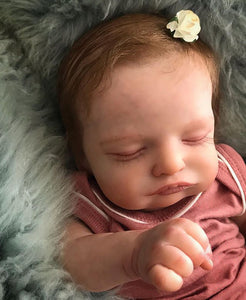 Real Life Reborn Baby Doll Rosalie Sleeping Baby Doll Girl Realistic 20 Inch Realistic Newboen Baby Dolls Gift for Kids
