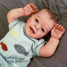 Загрузить изображение в средство просмотра галереи, 24 Inch Cuddly Reborn Baby Dolls Cloth Body Reborn Toddler Realistic Newborn Baby Doll Boy Birthday Gift for Kids
