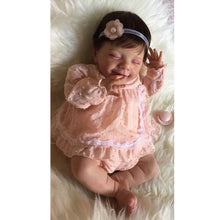 Load image into Gallery viewer, 22&quot; Anni Reborn Baby Doll Girl Handmade Realistic Soft Silicone
