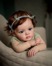 Загрузить изображение в средство просмотра галереи, Reborn Toddler with Visible Veins Newborn Baby Doll Girl Tutti 23 Inch Weighted Cloth Body Kids Birthday Gift
