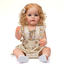 画像をギャラリービューアに読み込む, Lifelike Reborn Toddler Realistic Newborn Baby Doll Girls Danika 22&quot; Full Silicone Body
