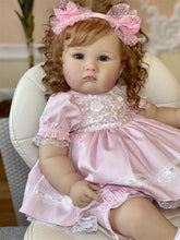 画像をギャラリービューアに読み込む, Reborn Toddler Newborn Baby Doll Girl Weighted Cloth Body 24 Inch Silicone Reborn Gift for Kids
