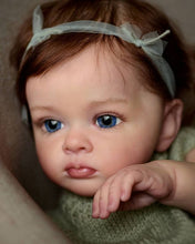 Загрузить изображение в средство просмотра галереи, Reborn Toddler with Visible Veins Newborn Baby Doll Girl Tutti 23 Inch Weighted Cloth Body Kids Birthday Gift
