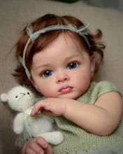 Laden Sie das Bild in den Galerie-Viewer, Reborn Toddler with Visible Veins Newborn Baby Doll Girl Tutti 23 Inch Weighted Cloth Body Kids Birthday Gift
