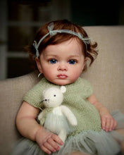 画像をギャラリービューアに読み込む, Reborn Toddler with Visible Veins Newborn Baby Doll Girl Tutti 23 Inch Weighted Cloth Body Kids Birthday Gift
