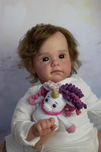 Carregar imagem no visualizador da galeria, Reborn Toddler Girl Silicone Vinyl Reborn Baby Doll 24 Inch Newborn Babies Weighted Cloth Body Gift Set Toys for Kids
