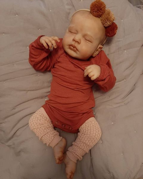 Lifelike Reborn Baby Girl Doll 20 Inches Sleeping Realistic Newborn Babies Dolls Gift for Kids