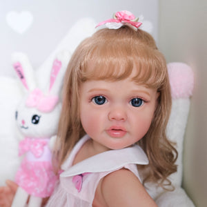 Lifelike Lovely 22inch 55cm Reborn Baby Dolls Full Body Silicone Realistic Newborn Baby Dolls Toy
