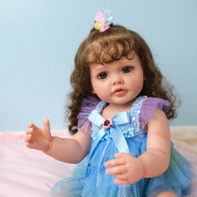 画像をギャラリービューアに読み込む, Lifelike Reborn Baby Dolls Girl,22 Inch Full Silicone Vinyl Body Reborn Baby,Realistic Newborn Baby Dolls Toy Gift for Collection &amp; Kids Age 3+
