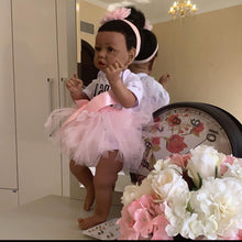 Load image into Gallery viewer, 22&quot; Chloe Black African American Silicone Reborn Baby Dolls Real Lifelike
