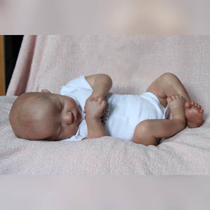 18" Adolph Bebes Doll Sleeping High Quality Handmade Silicone Doll Kids Best Gift