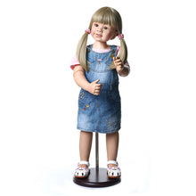 Carregar imagem no visualizador da galeria, 34&quot; Standing Big Toddler Girl Reborn Doll Masterpiece Ball Jointed Nicole
