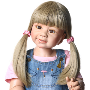 34" Standing Big Toddler Girl Reborn Doll Masterpiece Ball Jointed Nicole