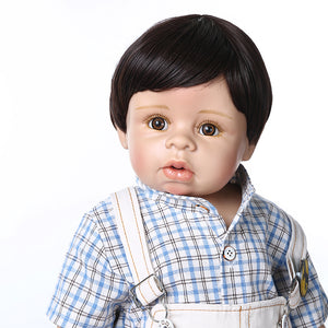 28" Handmade Lifelike Reborn Toddler Masterpiece Doll Boy Model Henry