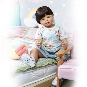 28" Hard Vinyl Handmade Reborn Toddler Boy Masterpiece Doll Leo