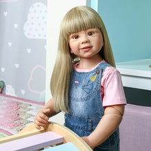 Carregar imagem no visualizador da galeria, 34&quot; Standing Big Toddler Girl Reborn Doll Masterpiece Ball Jointed Nicole
